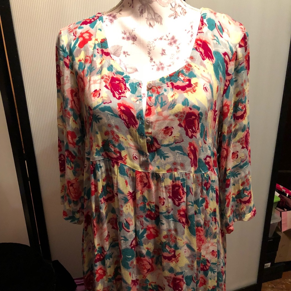 Free People flower tunic